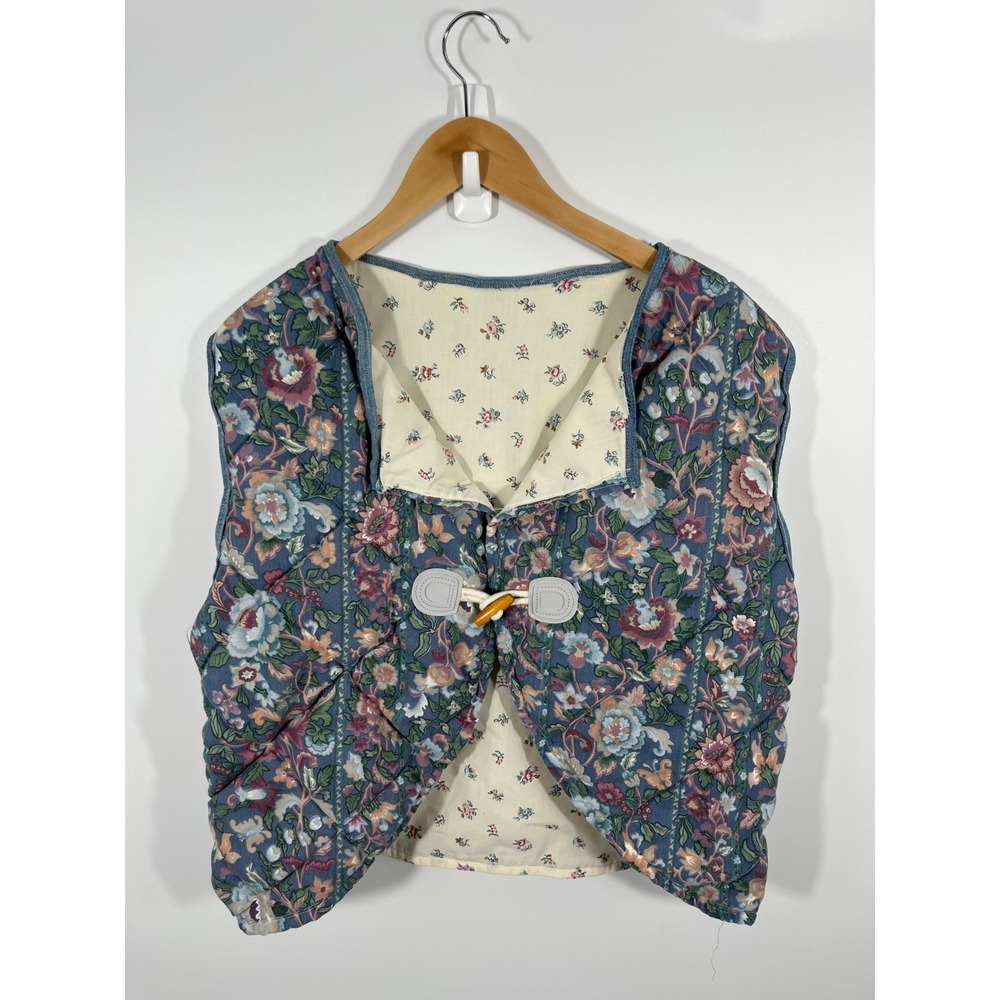 Handmade‎ Womens Quilted Vest ONE SIZE Granola Grandmacore Cottagecore